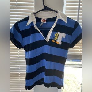 Vintage| Looney Tunes | Striped T- Shirt | Tweety Bird